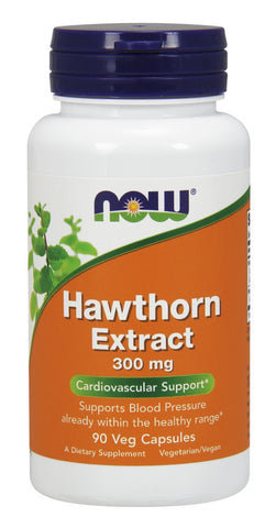 NOW Hawthorn Extract 300 mg - 90 Vegetarian Capsules