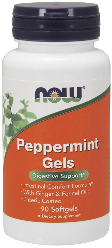 NOW Peppermint Gels - 90 Soft Gels