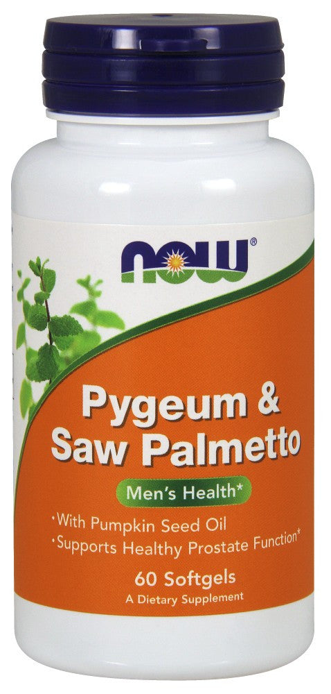 NOW Pygeum & Saw Palmetto Extract - 60 Soft Gels