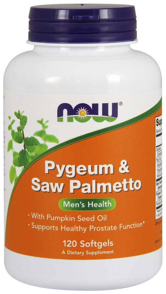 NOW Pygeum & Saw Palmetto – 120 Soft Gels