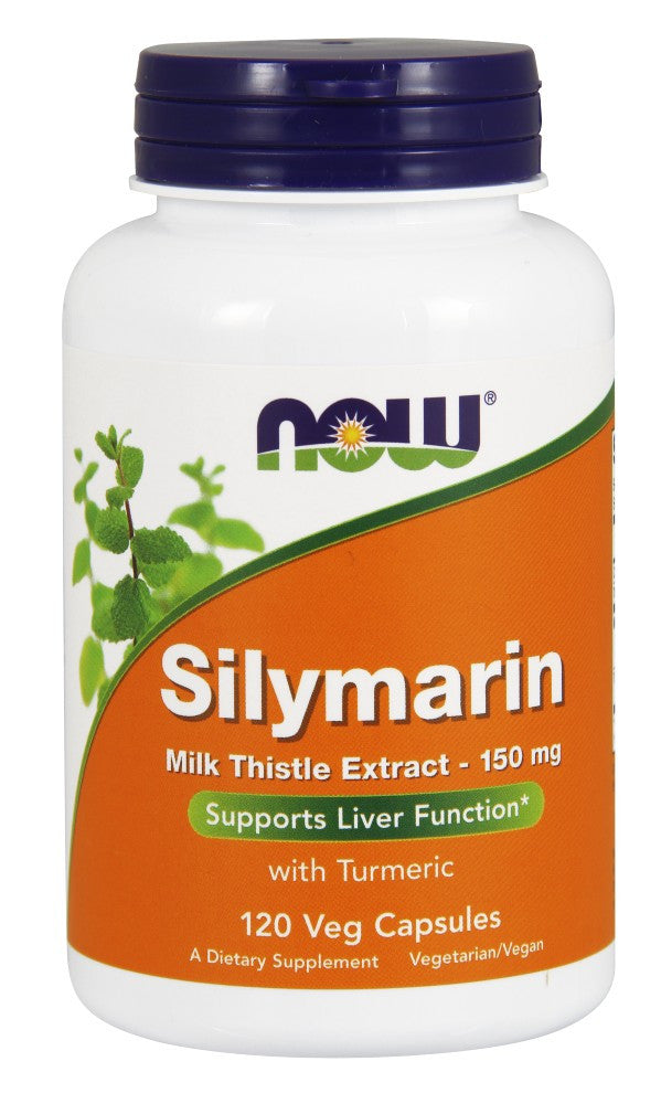 NOW Silymarin Milk Thistle Extract 150 mg - 120 Vegetarian Capsules