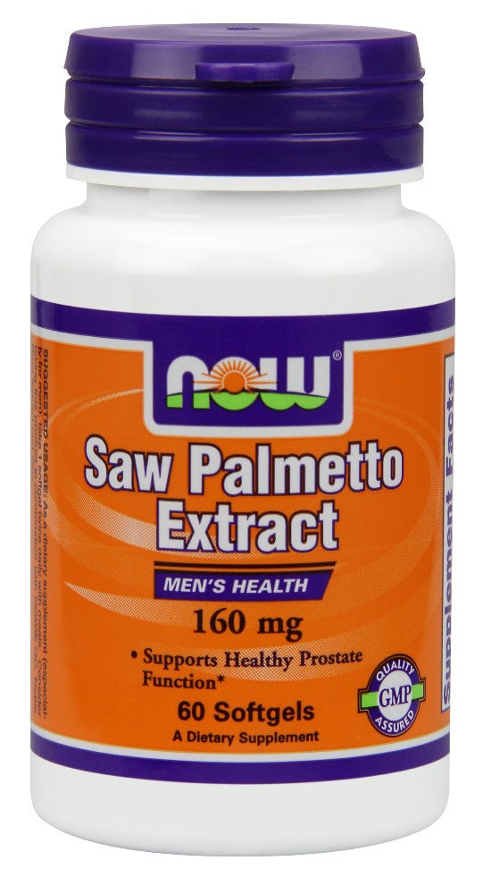 NOW Saw Palmetto Double Strength 160 mg - 60 Soft Gels