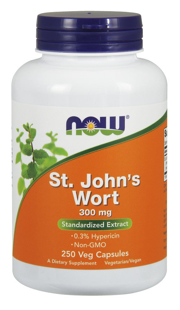 NOW St. John's Wort 300 mg - 250 Vegetarian Capsules
