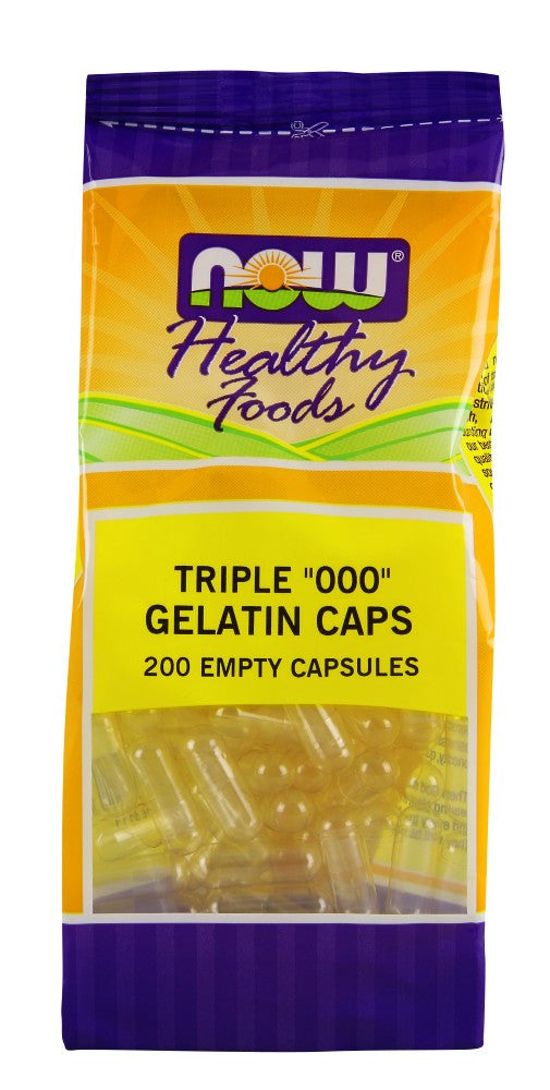 NOW Gelatin Caps "000" - 200 Capsules