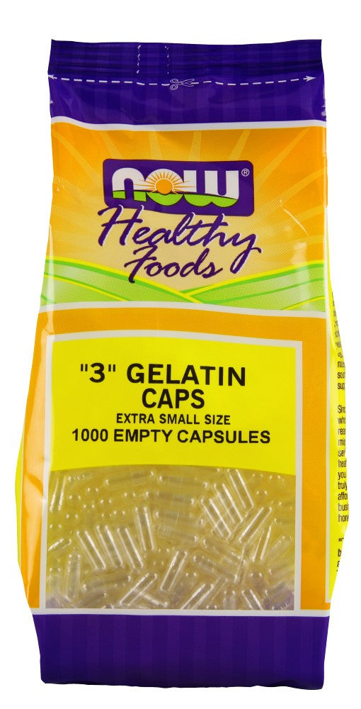 NOW Gelatin Caps #3 - 1000 Capsules