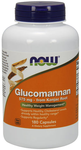 NOW Glucomannan 575 mg - 180 Capsules