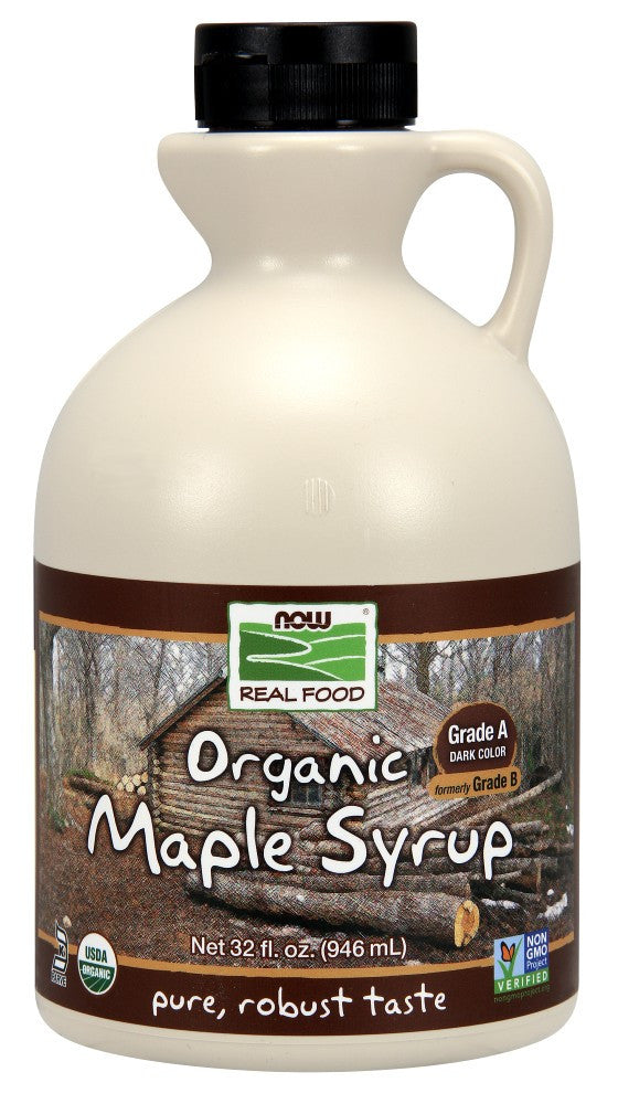 NOW Maple Syrup Grade A Dark - 32 fl. oz.