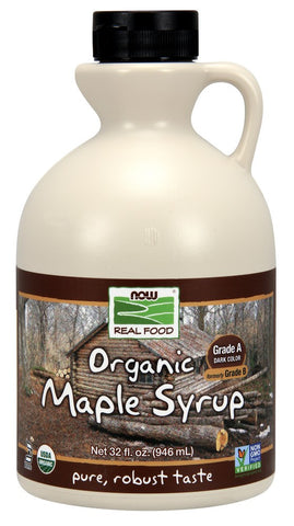 NOW Maple Syrup Grade A Dark - 32 fl. oz.