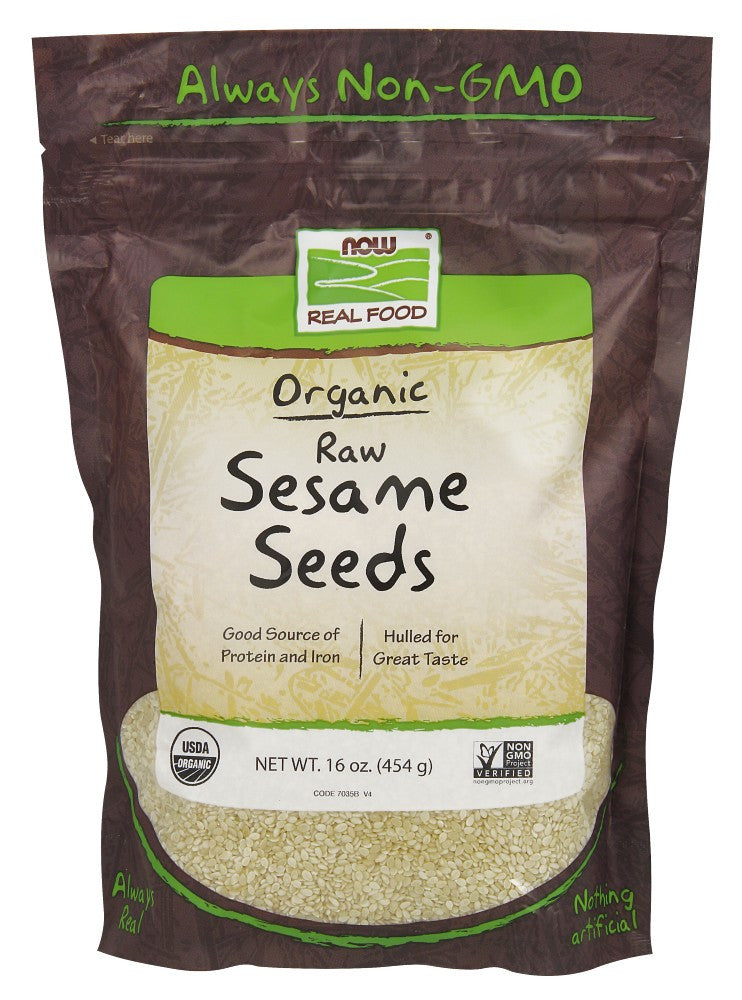 NOW Sesame Seeds Hulled - 1 lb