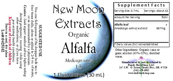 Alfalfa Tincture (Organic)