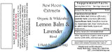 Lemon Balm & Lavender Tincture Blend (Organic)