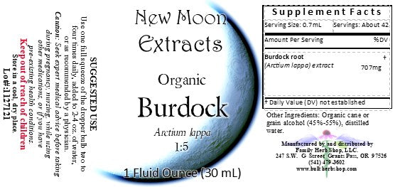 Burdock Tincture (Organic)