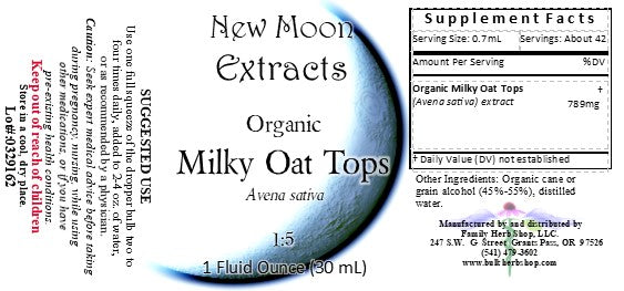 Milky Oats Tincture (Organic)