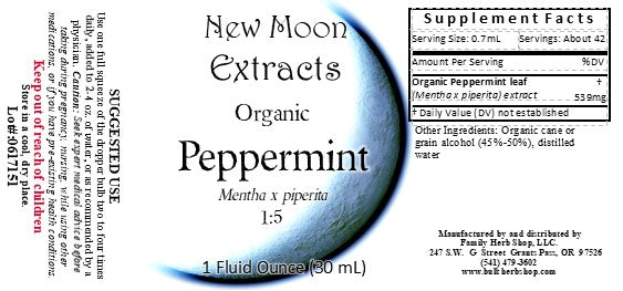 Peppermint Tincture (Organic)