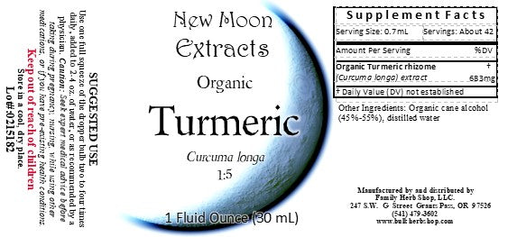 Turmeric Tincture (Dried herb, Organic)