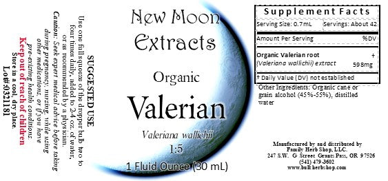 Valerian Tincture (Organic)