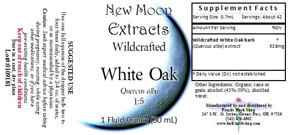 White Oak Tincture (Wildcrafted)