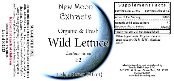 Wild Lettuce Tincture (Organic, Fresh)